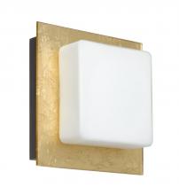 Besa Lighting 1WS-7735GF-LED-BR - Besa Wall Alex Bronze Opal/Gold Foil 1x5W LED
