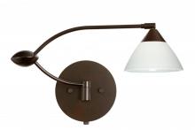 Besa Lighting 1WU-174307-BR - Besa Wall Domi Bronze White 1x50W Halogen Gy6.35