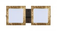 Besa Lighting 2WS-7735GF-LED-BR - Besa Wall Alex Bronze Opal/Gold Foil 2x5W LED