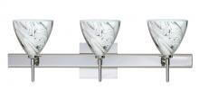 Besa Lighting 3SW-1779MG-CR-SQ - Besa Wall With SQ Canopy Mia Chrome Marble Grigio 3x40W G9