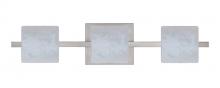 Besa Lighting 3WS-787319-LED-SN - Besa Wall Paolo Satin Nickel Carrera 3x50W G9