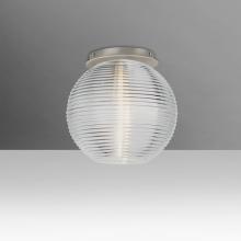 Besa Lighting 461600C-SN - Besa Kristall 8 Ceiling, Clear, Satin Nickel Finish, 1x60W E26 Base