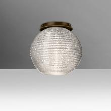 Besa Lighting 4616GLC-BR - Besa Kristall 8 Ceiling, Glitter, Bronze Finish, 1x60W E26 Base