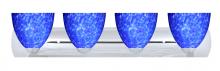 Besa Lighting 4WZ-757286-LED-CR - Besa Wall Sasha Chrome Blue Cloud 4x9W LED