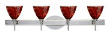 Besa Lighting 4SW-177941-CR - Besa Wall Mia Chrome Garnet 4x40W G9