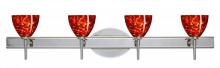 Besa Lighting 4SW-185841-CR - Besa Divi Wall 4SW Garnet Chrome 4x40W G9