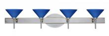 Besa Lighting 4SW-282484-LED-CR - Besa Wall Kona Chrome Blue Starpoint 4x5W LED