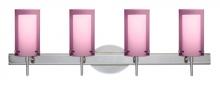 Besa Lighting 4SW-A44007-CR - Besa Pahu 4 Wall 4SW Transparent Amethyst/Opal Chrome 4x40W G9