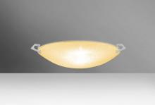 Besa Lighting 8417GD-MED-SN - Besa Ceiling Sonya 13 Satin Nickel Gold Glitter 1x100W A19