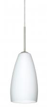 Besa Lighting B-150907-MED-SN - Besa Chrissy Pendant For Multiport Canopy Satin Nickel Opal Matte 1x50W B10 Medium Ba