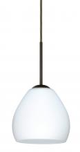 Besa Lighting B-412207-BR - Besa Bolla Pendant For Multiport Canopy Bronze Opal Matte 1x50W Candelabra