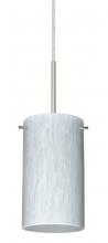 Besa Lighting B-440419-SN - Besa Stilo 7 Pendant For Multiport Canopy Satin Nickel Carrera 1x50W Candelabra