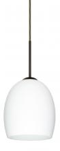 Besa Lighting J-169707-BR - Besa Lucia Pendant For Multiport Canopy Bronze Opal Matte 1x75W Medium Base