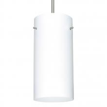 Besa Lighting J-412007-SN-L - Besa Cord Pendant For Multiport Canopy Stilo 12 Satin Nickel Opal Matte 1x150W A21, 1