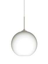 Besa Lighting J-COCO807-LED-SN - Besa Coco 8 Pendant For Multiport Canopy, Opal Matte, Satin Nickel Finish, 1x9W LED