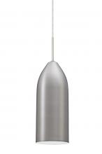 Besa Lighting J-LINDWH-LED-SN-L - Besa, Lindy Pendant For Multiport Canopy, White, Bronze Finish, 1x9W LED, 15Ft. Cord