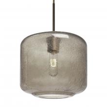 Besa Lighting J-NILES10SM-BR-L - Besa Niles 10 Pendant For Multiport Canopy, Smoke Bubble, Bronze Finish, 1x60W Medium