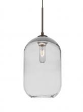 Besa Lighting J-OMEGA12CL-BR - Besa, Omega 12 Cord Pendant For Multiport Canopies,Clear, Bronze Finish, 1x60W Medium