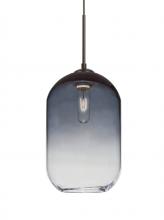 Besa Lighting J-OMEGA12ST-BR-L - Besa, Omega 12 Cord Pendant For Multiport Canopies,Steel/Clear, Bronze Finish, 1x60W