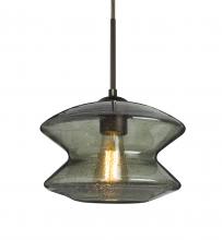 Besa Lighting J-ZENMS-EDIL-BR-L - Besa, Zen Cord Pendant For Multiport Canopy, Moss Bubble, Bronze Finish, 1x8W LED Fil