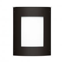 Besa Lighting MOTO13SQ-WA-BK - Besa Outdoor Moto 13 Square Black White Acrylic 2x60W E12