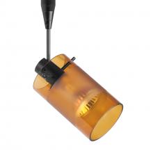 Besa Lighting RSP-6524EG-BK - Besa, Scope Spotlight, Armagnac/Frost, Black Finish, 1x50W MAX GU5.3 Base