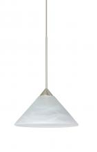 Besa Lighting RXP-117652-SN - Besa Pendant Kona Satin Nickel Marble 1x50W Halogen