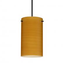 Besa Lighting RXP-4404OK-LED-BK-L - Besa Stilo 7 Pendant Oak Black 1x5W LED, 15Ft. Cord