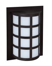 Besa Lighting SCALA13-SW-BK - Besa Outdoor Scala 13 Black Satin White 1x60W A19