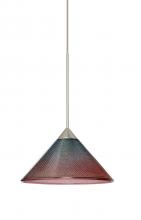 Besa Lighting X-117691-LED-SN - Besa Pendant For Multiport Canopy Kona Satin Nickel Bi-Color 1x5W LED