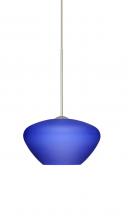 Besa Lighting X-541087-LED-SN - Besa Pendant For Multiport Canopy Peri Satin Nickel Blue Matte 1x5W LED