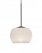 Besa Lighting X-KENOWH-LED-BR - Besa, Keno Cord Pendant for Multiport Canopy, White Sand, Bronze Finish, 1x3W LED