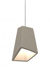 Besa Lighting X-SKIPTN-LED-SN - Besa Skip Cord Pendant For Multiport Canopy, Tan, Satin Nickel Finish, 1x9W LED