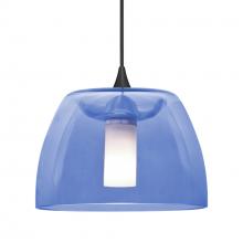 Besa Lighting X-SPURBL-BK - Besa Spur Pendant For Multiport Canopy, Blue, Black Finish, 1x35W MAX GY6.35 Base