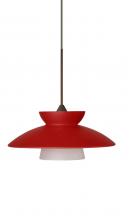 Besa Lighting XP-271831-BR - Besa Pendant Trilo 7 Bronze Red Matte 1x50W Halogen