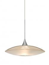 Besa Lighting XP-6294GD-SN - Besa Pendant Spazio Satin Nickel Gold/Frost 1x50W Halogen