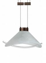 Besa Lighting 1XA-181304-BR - Besa Pendant Hoppi Bronze Marble/Clear 1x50W Halogen