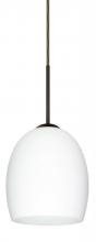 Besa Lighting 1JT-169707-LED-BR - Besa Lucia LED Pendant Opal Matte Bronze 1x9W LED