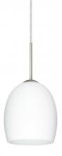 Besa Lighting J-169707-LED-SN - Besa Lucia LED Pendant For Multiport Canopy Opal Matte Satin Nickel 1x9W LED