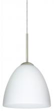 Besa Lighting J-447007-SN - Besa Vila Pendant For Multiport Canopy Satin Nickel Opal Matte 1x60W Medium Base