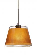 Besa Lighting J-PIC9GD-BR - Besa Pendant For Multiport Canopy Pica 9 Bronze Gold Sand 1x75W Medium Base