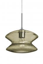 Besa Lighting J-ZENLT-SN - Besa, Zen Cord Pendant For Multiport Canopy, Latte Bubble, Satin Nickel Finish, 1x60W