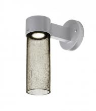 Besa Lighting JUNI10LT-WALL-LED-SL - Besa, Juni 10 Outdoor Sconce, Latte Bubble, Silver Finish, 1x4W LED