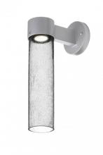 Besa Lighting JUNI16CL-WALL-LED-SL - Besa, Juni 16 Outdoor Sconce, Clear Bubble, Silver Finish, 1x4W LED