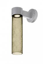 Besa Lighting JUNI16LT-WALL-LED-SL - Besa, Juni 16 Outdoor Sconce, Latte Bubble, Silver Finish, 1x4W LED