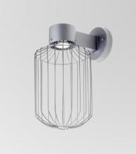 Besa Lighting SULTANA-C-WALL-LED-SL - Besa, Sultana Cylinder Wall Sconce, Silver Finish, 1x4W LED