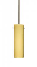 Besa Lighting 1TT-4930VM-SN - Besa Stem Copa Pendant Satin Nickel Vanilla Matte 1x50W Candelabra