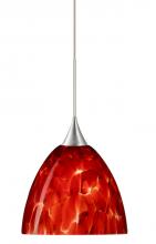 Besa Lighting 1XC-757041-SN - Besa Pendant Sasha Satin Nickel Garnet 1x50W GY6.35