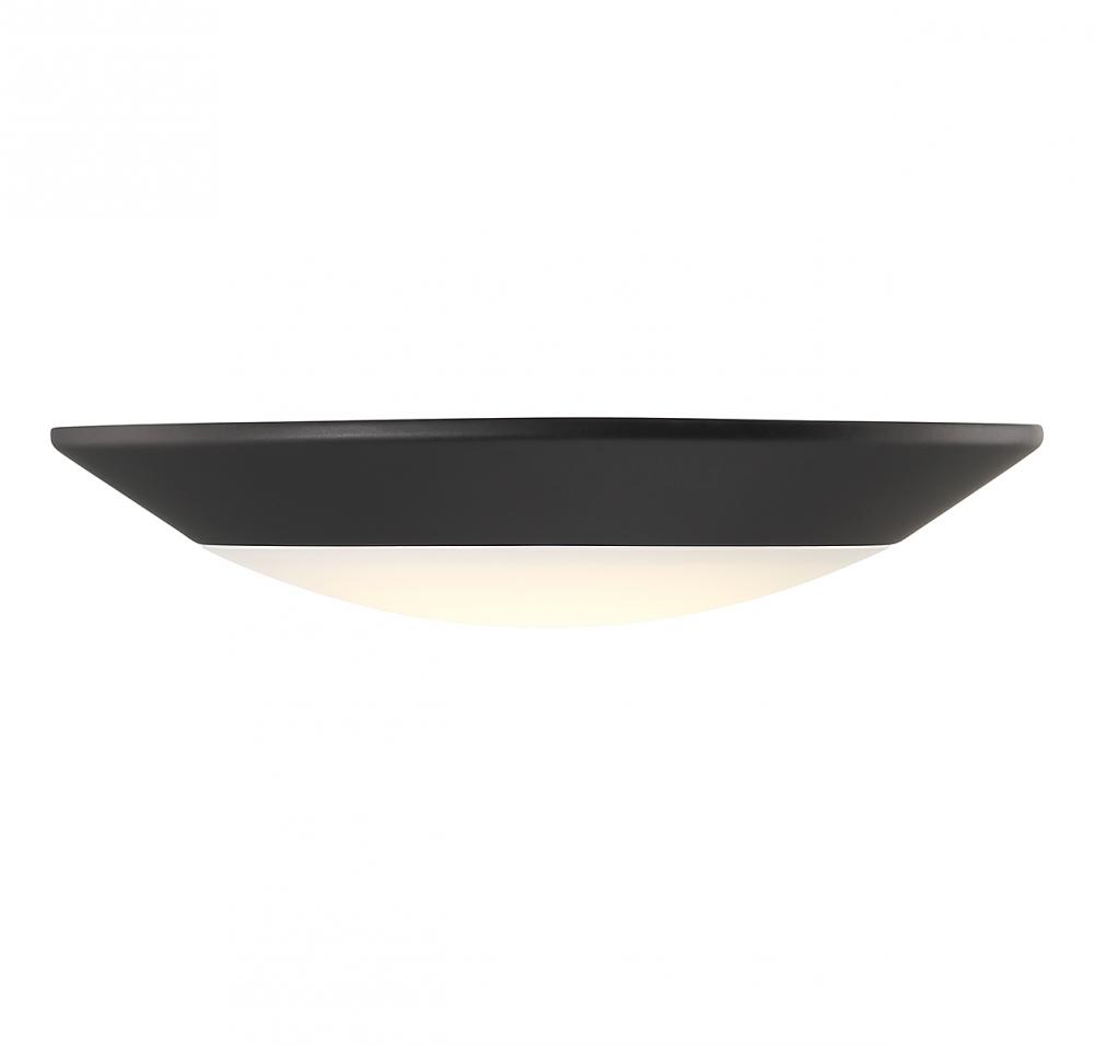 LED Disc Light in Matte Black