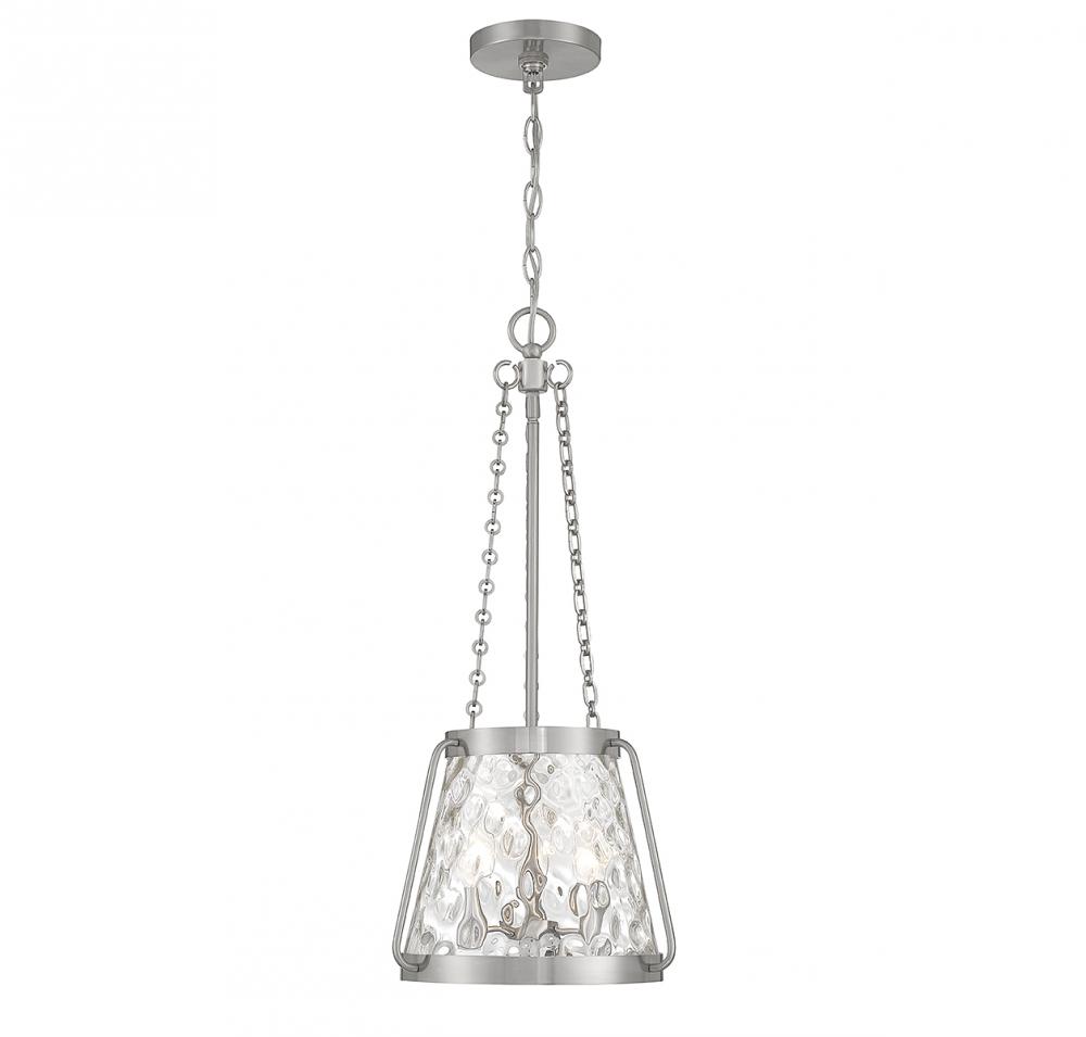 Crawford 3-Light Pendant in Satin Nickel